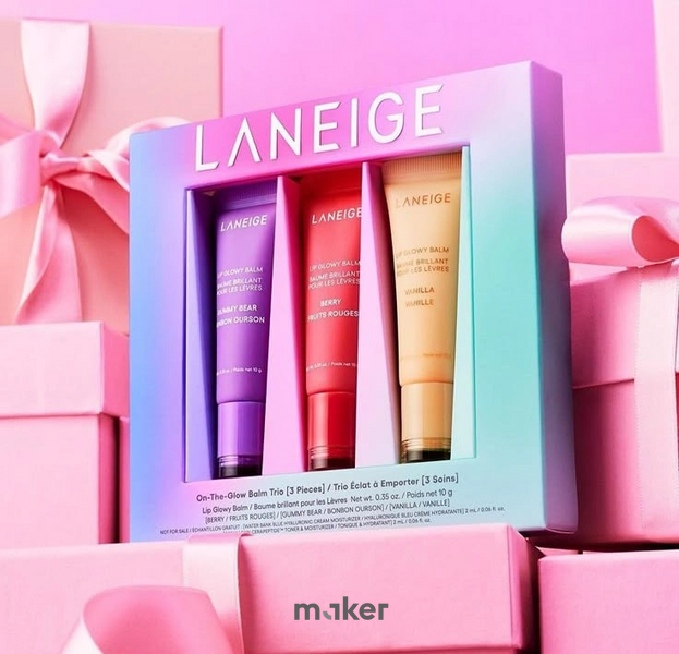 Laneige Lip Glowy Balm Trio Set &mdash; набір бальзамів для губ (3 &times; 10 г) Trio Set фото
