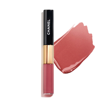 Chanel Le Rouge Duo Ultra Tenue 48 Soft Rose &ndash; стойкая помада с блеском 2в1, 4.5ml/3.5ml 48 фото