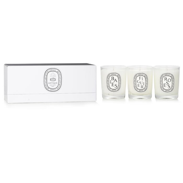 Набор ароматических мини-свечей Diptyque Mini Candle Coffret Baies, Figuier, Roses &mdash; 3&times;70г Diptyque Mini Candle Coffre фото