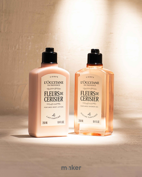 Набір догляду за тілом L&rsquo;Occitane Fleurs de Cerisier: гель, молочко та крем для рук L&rsquo;Occitane de Cerisier фото