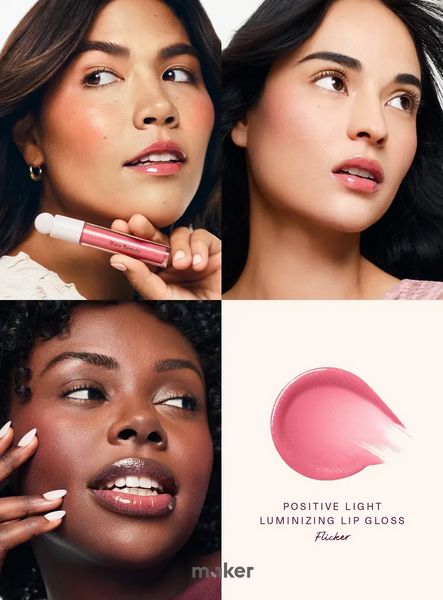 Сияющий блеск для губ Rare Beauty Positive Light Luminizing Lip Gloss - Flicker 3.3ml Lip Gloss Flicker фото