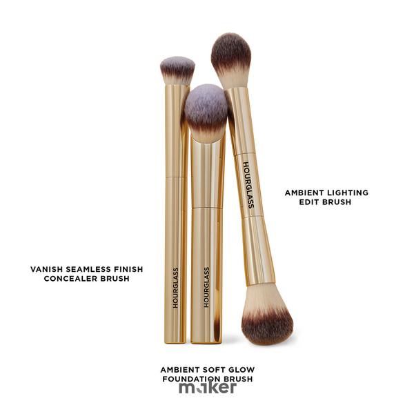 Hourglass Complexion Essentials Brush Set Dragon &ndash; лімітований набір пензлів для макіяжу (3 шт.)  Essentials Brush фото