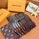 Набір професійних пензлів для макіяжу Louis Vuitton &mdash; 12 шт Louis Vuitton Brush фото 1