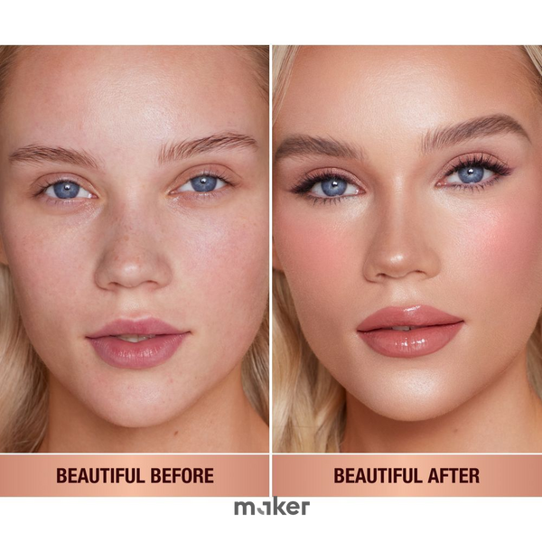 Рідкі кремові рум&rsquo;яна з матовим фінішем &mdash; Charlotte Tilbury Matte Beauty Blush Wand Pillow Talk, 12мл Charlotte Pillow Talk фото